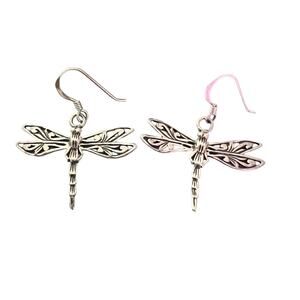925 Sterling Silver Dragonfly Earrings